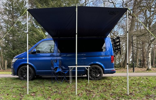 Campervan caravan awning sun - caravan,